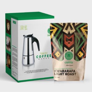 Limited-Time! Save 15% - Tigray Moka Pot & Kwararafa Coffee Combo