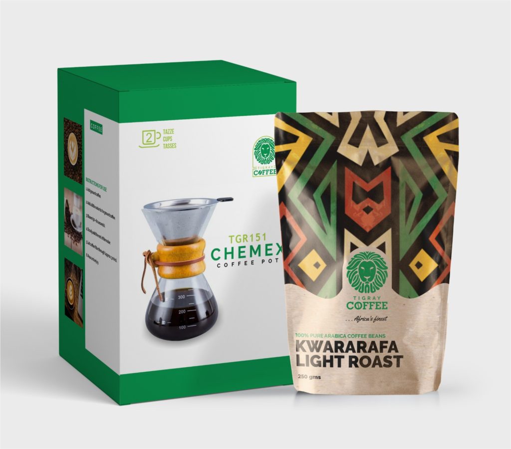 Chemex Combo: Brewing Perfection & Kwararafa Coffee (250gms)