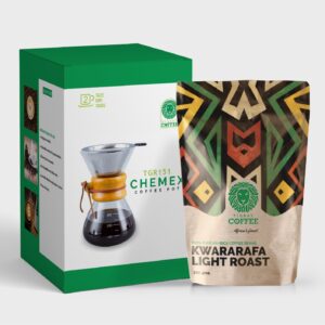 Chemex Combo: Brewing Perfection & Kwararafa Coffee (250gms)